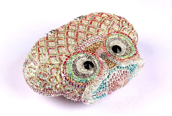 New Arrival Cute Owl-Shaped Crystal Clutch Purse for Women for Special Occasion - Image 4