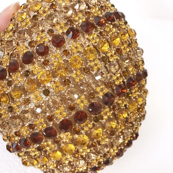 Stunning Pineapple Crystal Evening Bag for Women - Image 5