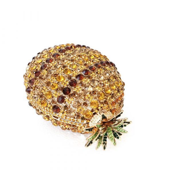 Stunning Pineapple Crystal Evening Bag for Women - Image 7