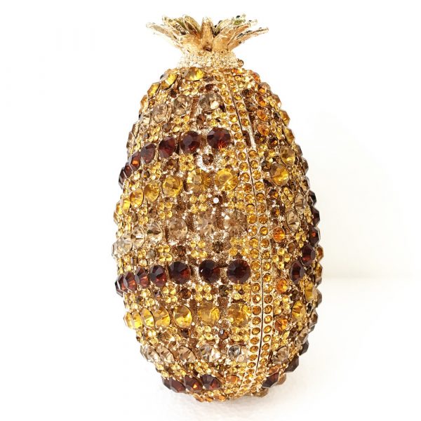 Stunning Pineapple Crystal Evening Bag for Women - Image 8