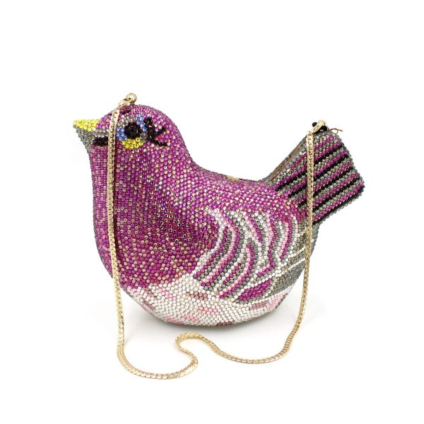 Dove of Peace Bird Crystal Evening Clutch Bag Like a Sparrow - Image 7